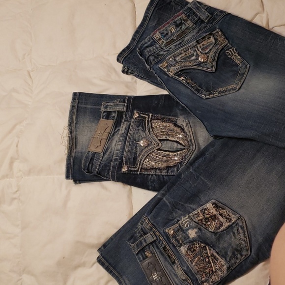 Sold on M Miss Me Jean's all size 27/33 bootcut - Picture 2 of 8